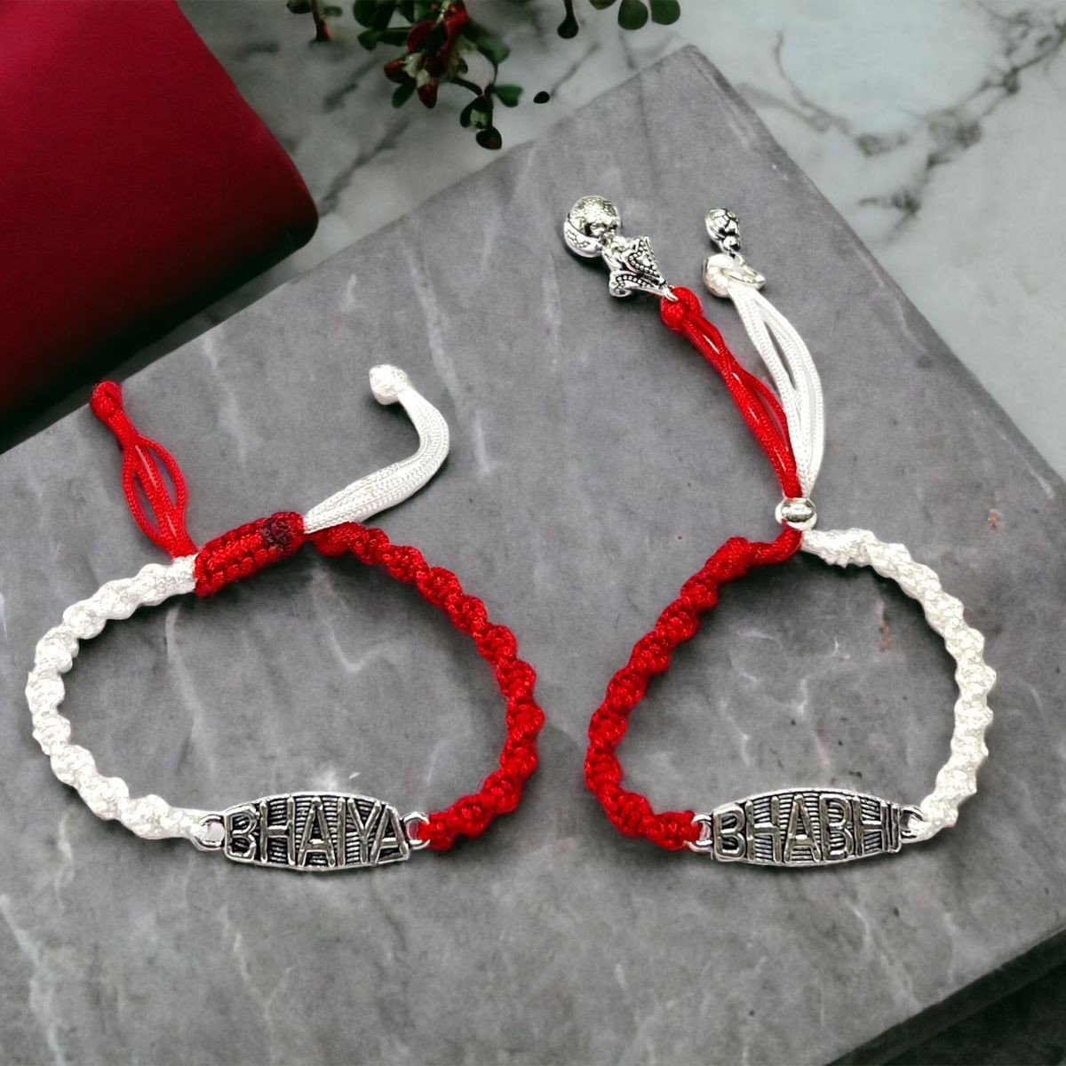 925 Silver Bhaiya Bhabhi Rakhi
