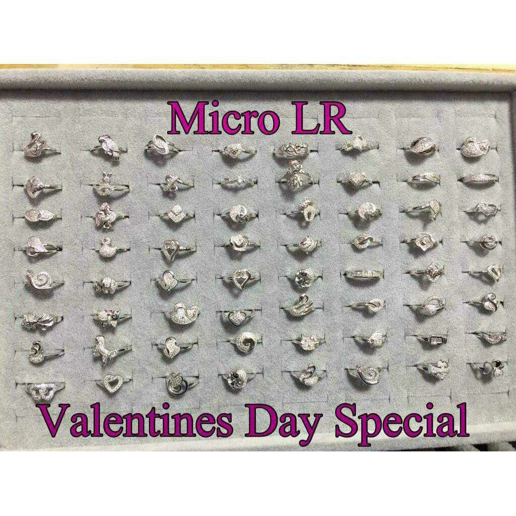 92.5 Sterling Silver Valentines Fay Special Micro Ladies Ring Ms-2907