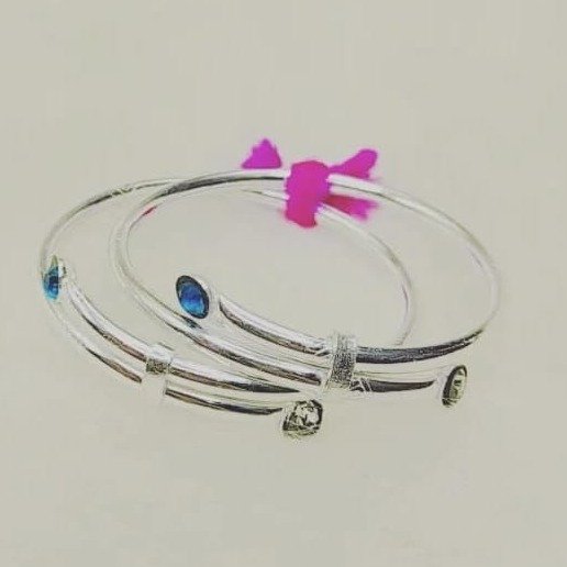 925 Silver Simple Kada For Kids