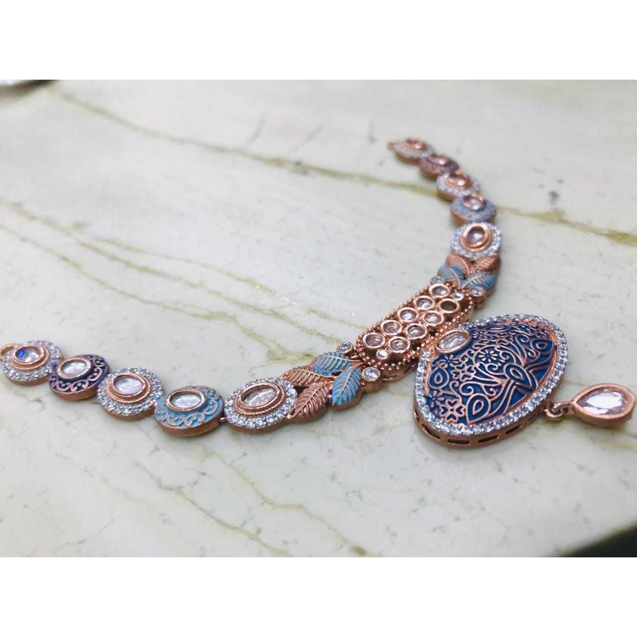925 Sterling Silver Colorful Necklace