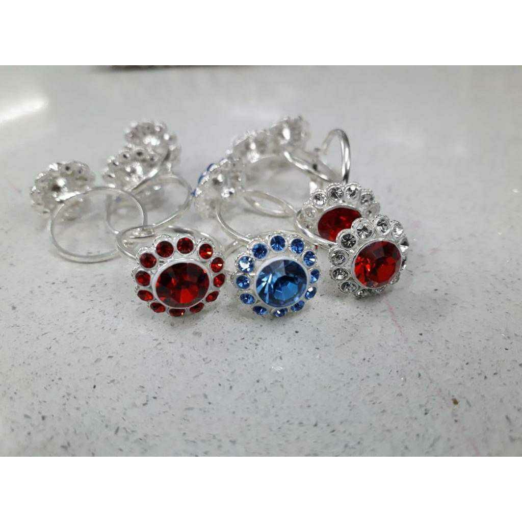 Colorful Dimond Singapuri Bichiya(Vichiya) Ferva Toe Ring Ms-2262