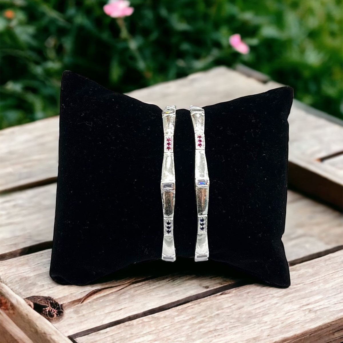 925 Silver Fancy Micro Bangles