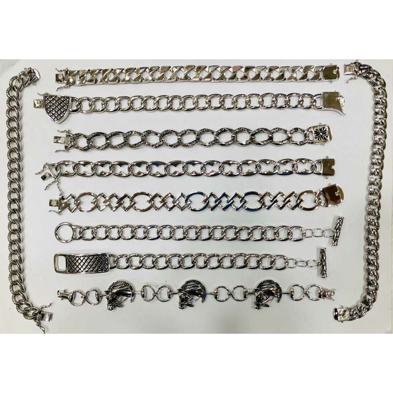 92.5 Sterling Silver Premium Karap Antique Bracelet Ms-3702