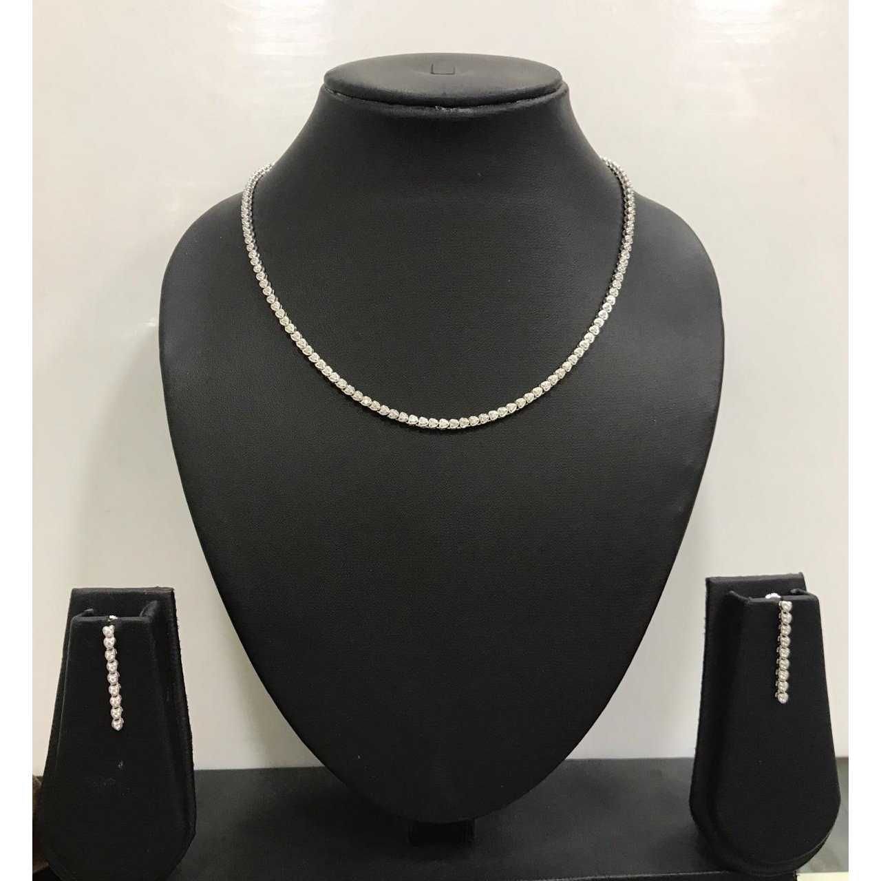 92.5 Sterling Silver Delicate Necklace Set