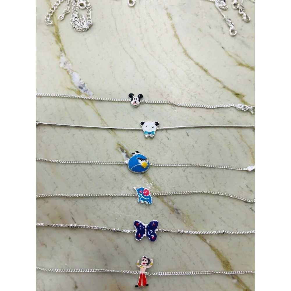 92.5 Sterling Silver Kids Bracelet Rakhdi