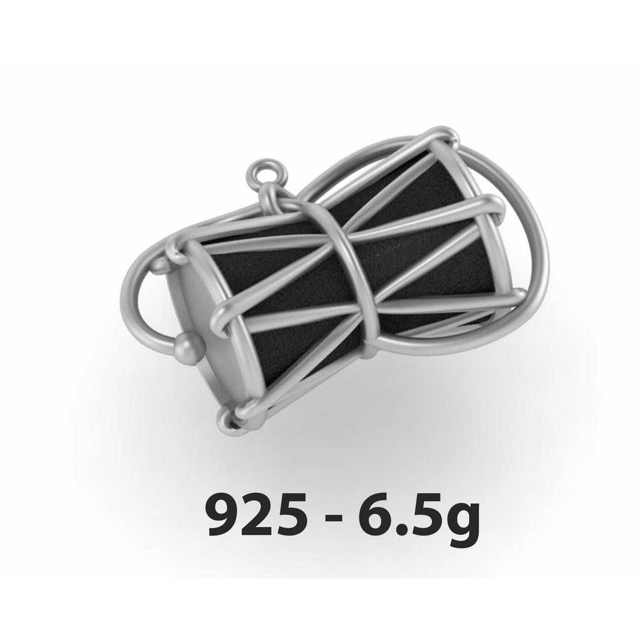 Damru Dholl Type 92.5 Sterling Silver Ring