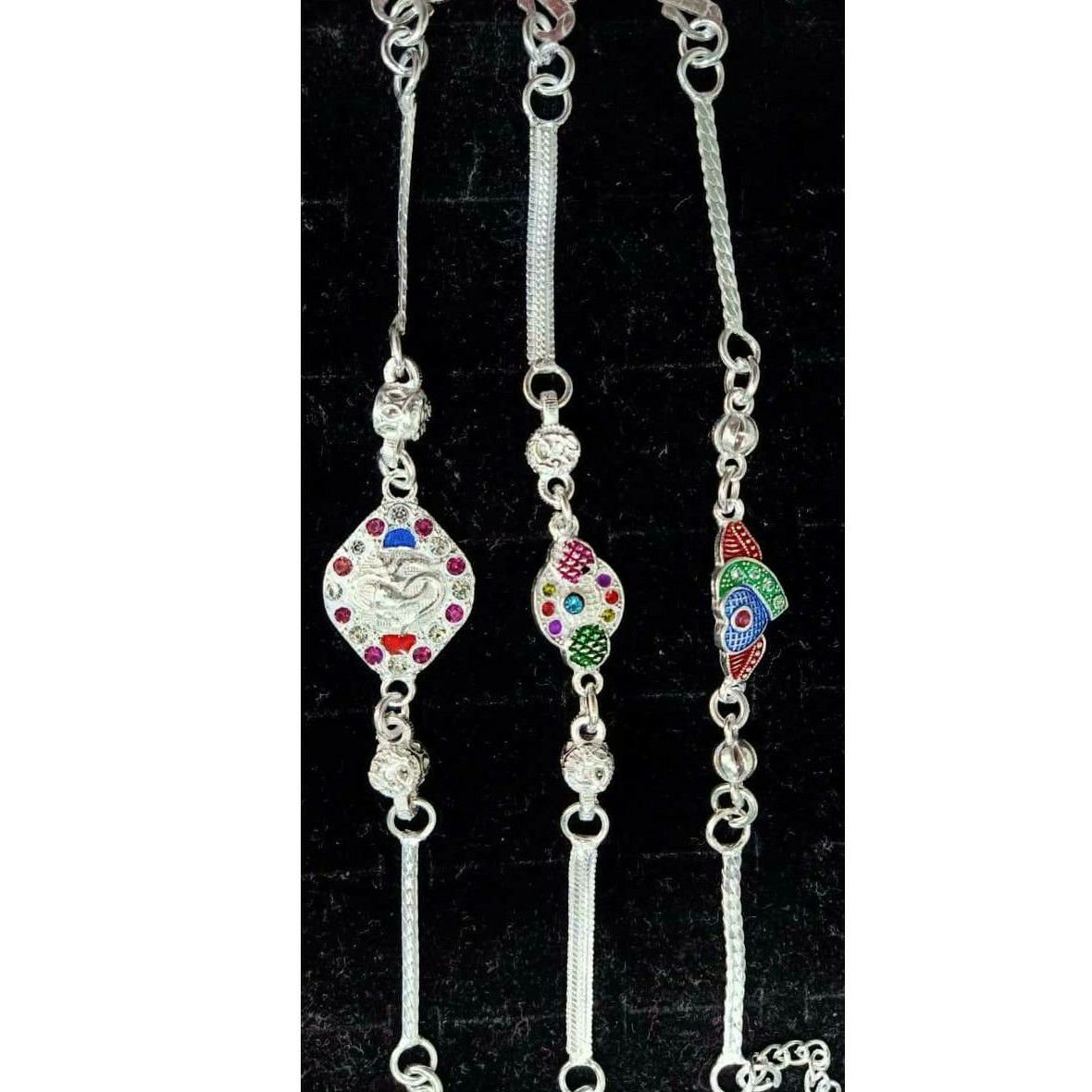 Fancy Chain Casting Mina Raksabandhan Rakhdi(Rakhi) Ms-1473