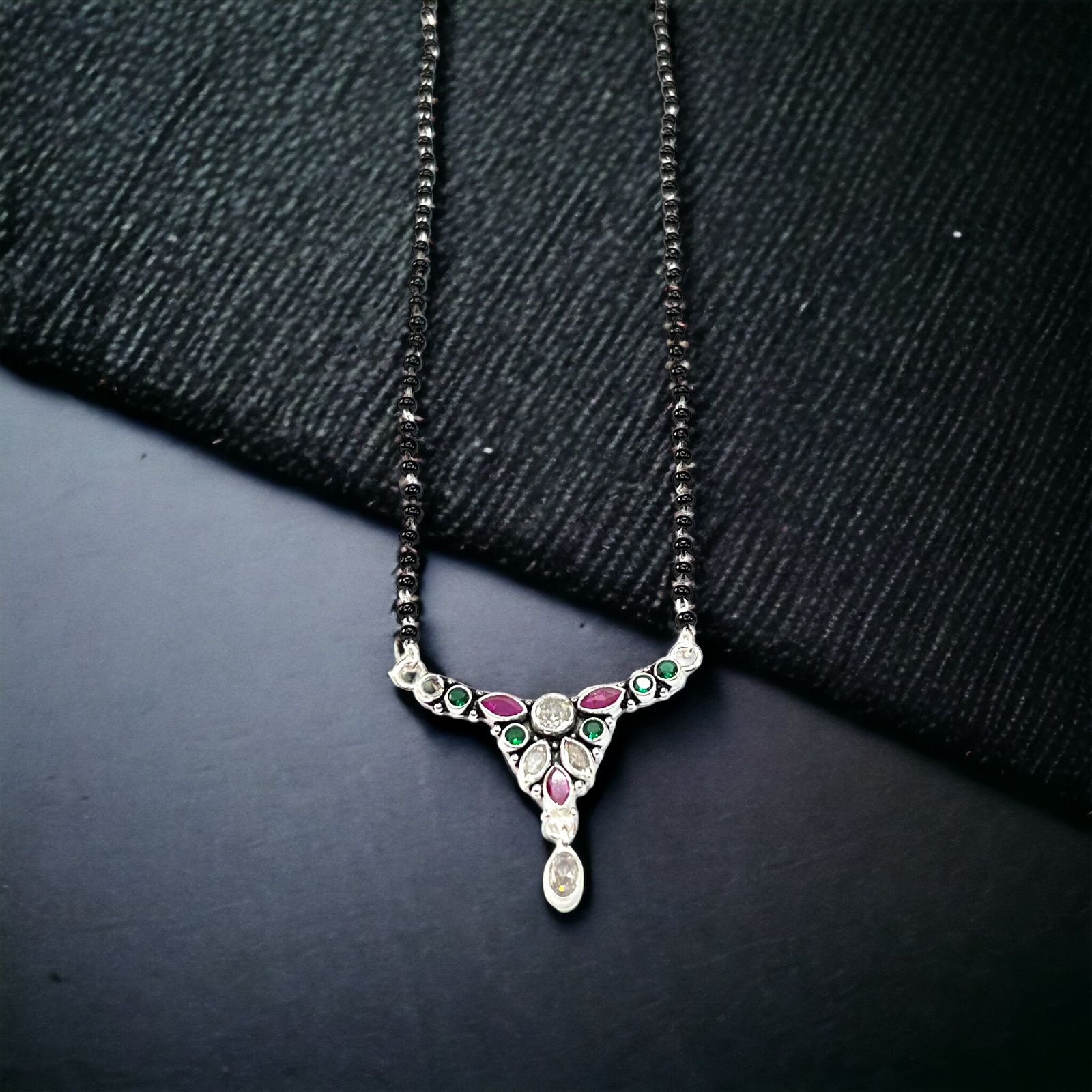 925 Silver Unique Design Mangalsutra