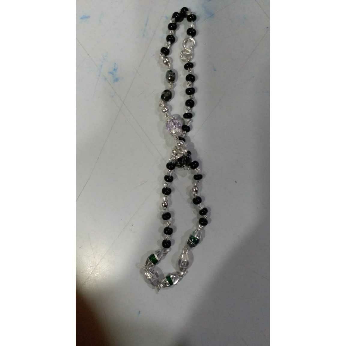 S Aakda Kids(Babby,Baccha,Children) Small Size Black(Kala) Pearl(Moti) Nazariya Ms-2577