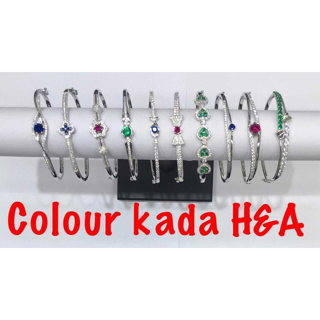 92.5 Sterling Silver Color Kada