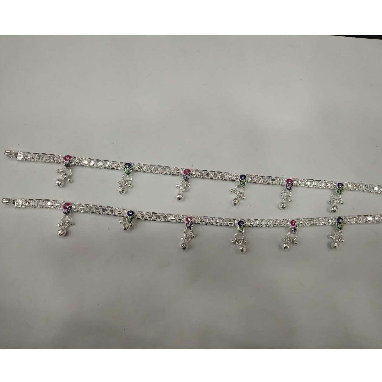 Milan Chain Super Nice Ramkda(Khilona) Ghughri Planstic Mina Dimond Jasti Payal