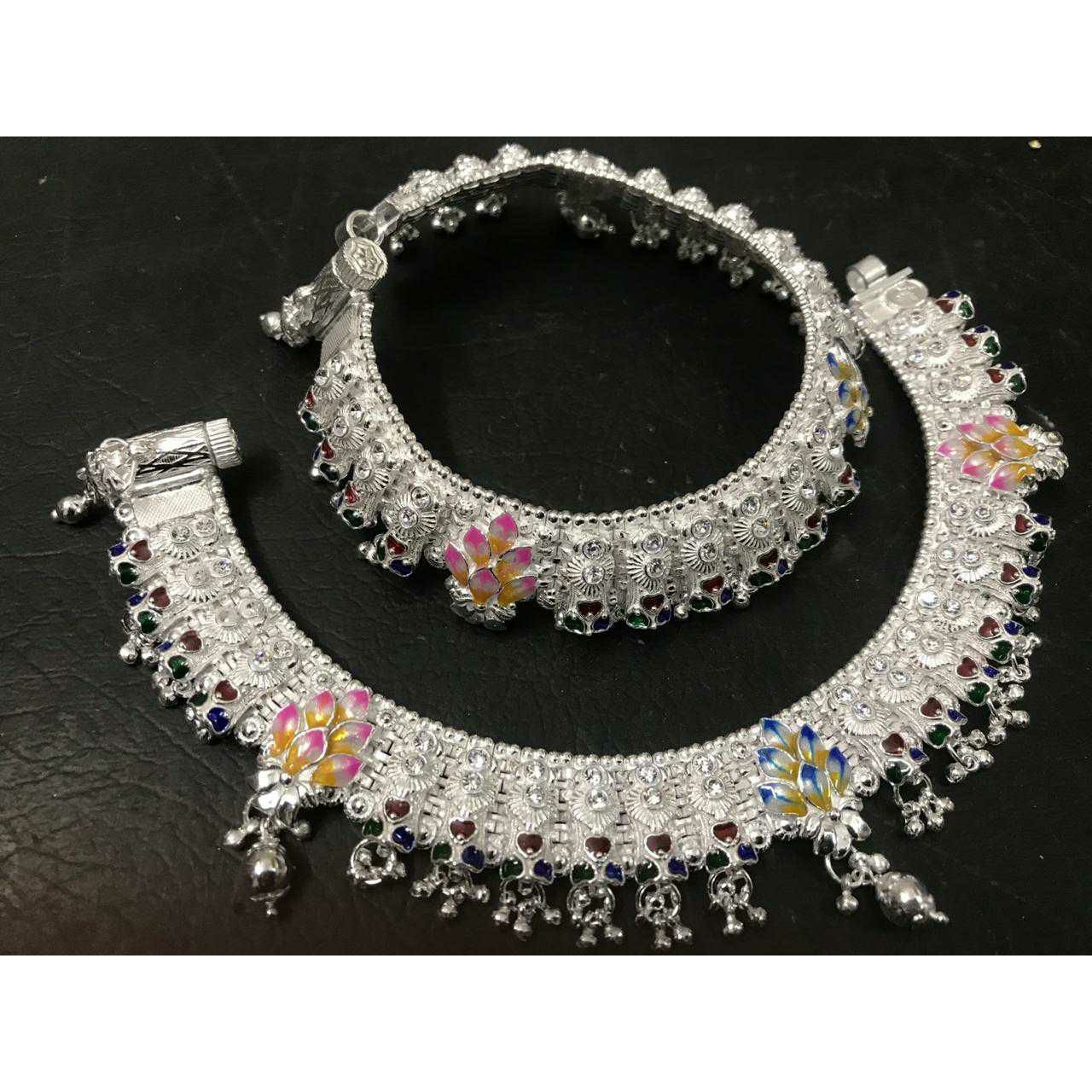 Jastar Kundan Salang Casting 3 Gungi(Mungi) Ghughri Round Goal Khili Payal Ms-2055