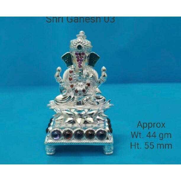 Vaccum Casting With New Dimond Ganeshji Murti(Bhagvan,God,Idols) Ms-2179