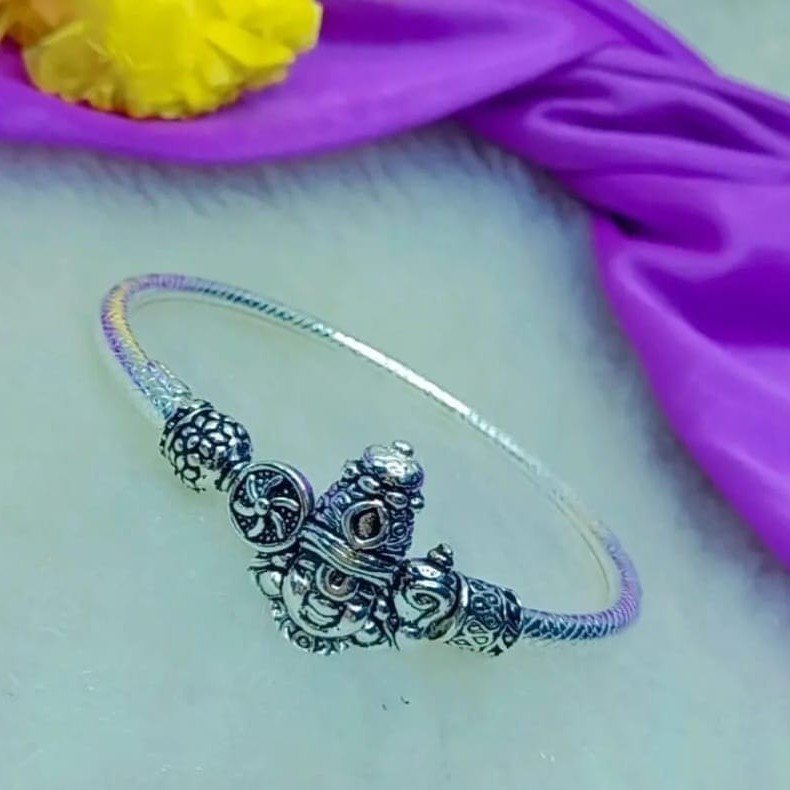 925 Silver Antique Tirupati Balaji Design Kada