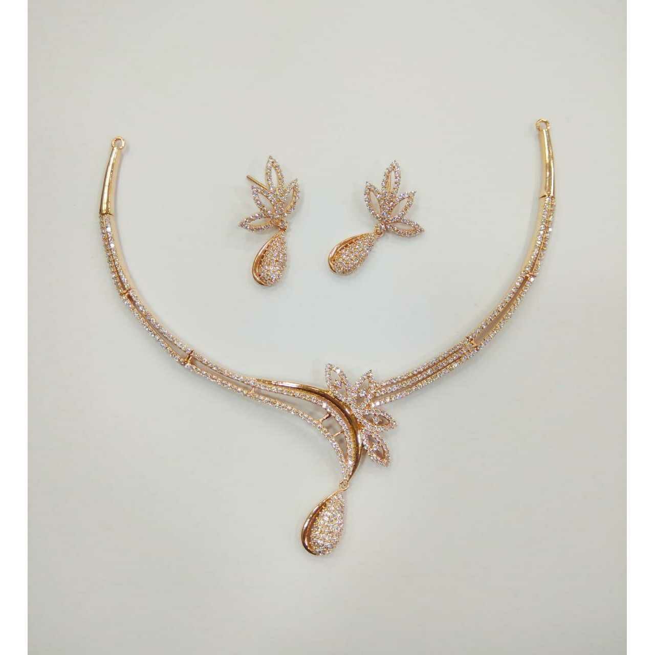 92.5 Sterling Silver Hollow Necklace Set Ms-3736