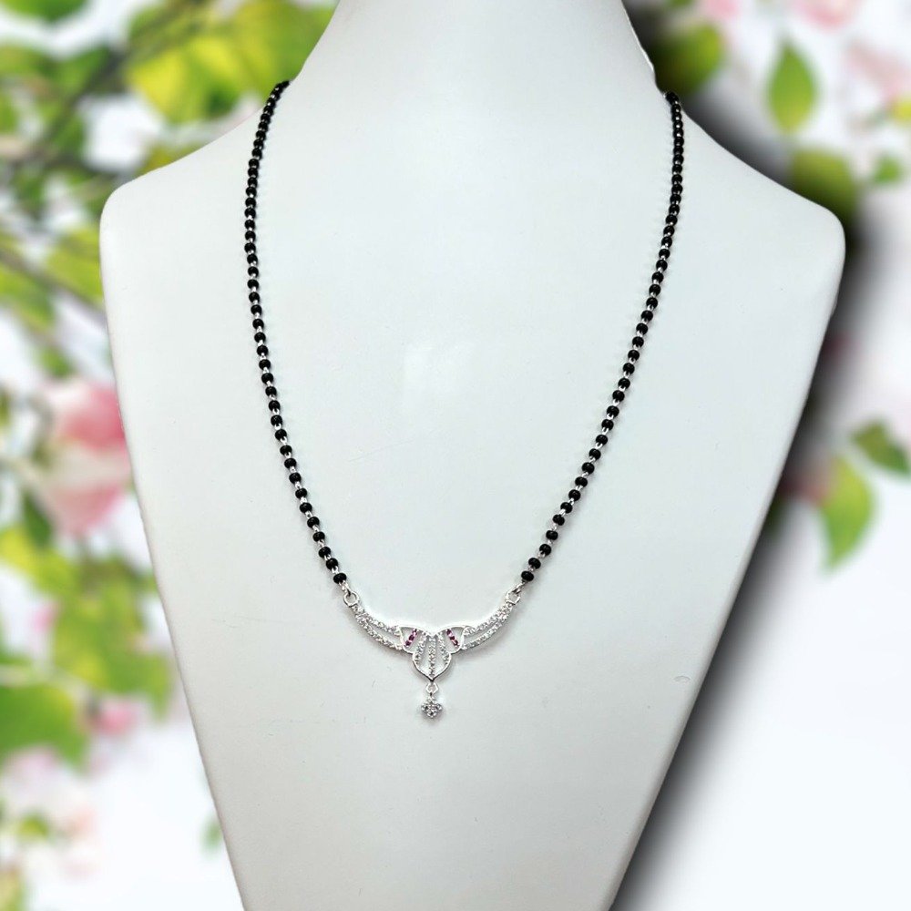 925 Silver Fancy Single Line mangalsutra