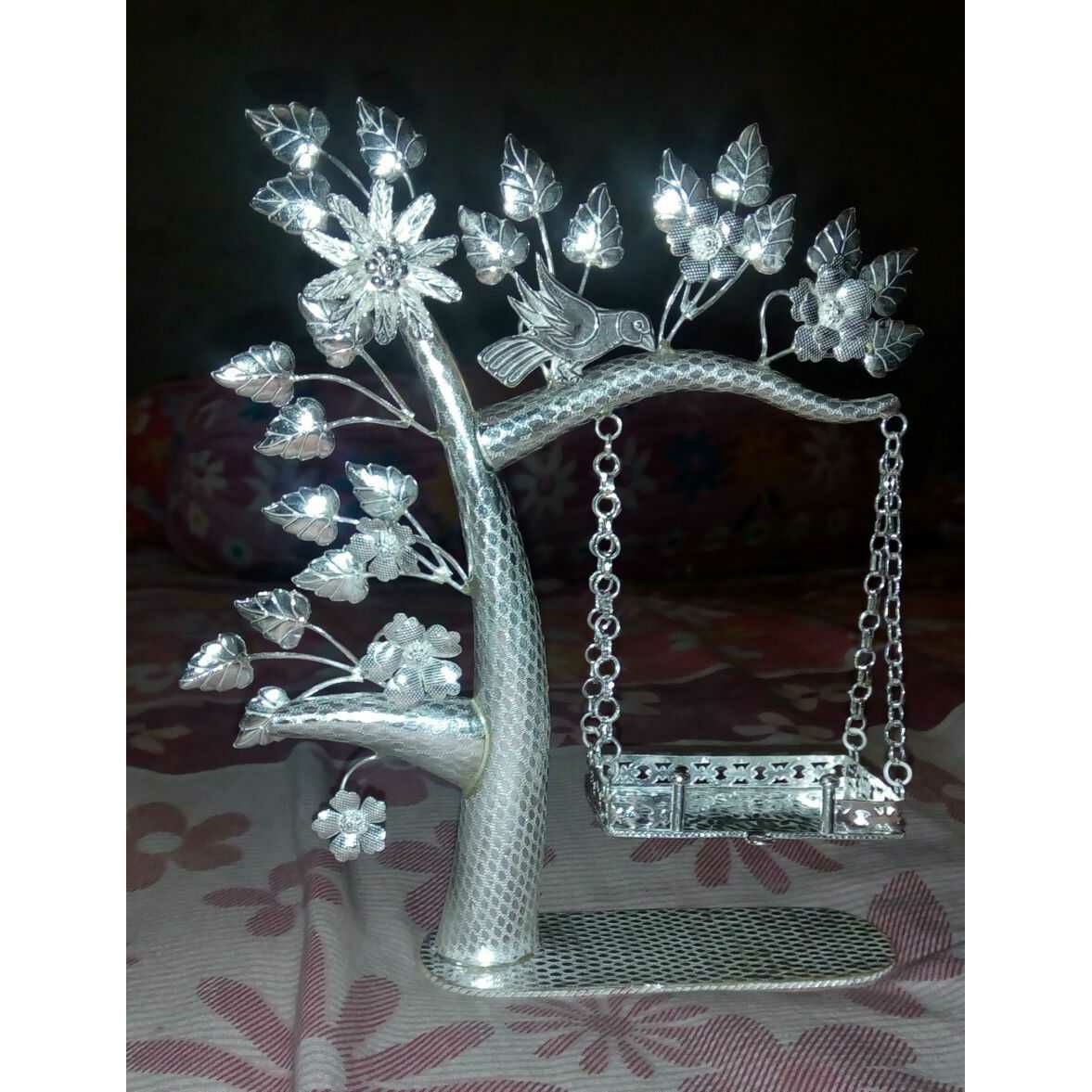 Fancy Parrot(Popat) With Tree In Handmade Chain Kadi Parna Jula Ghodiya Ms-1792