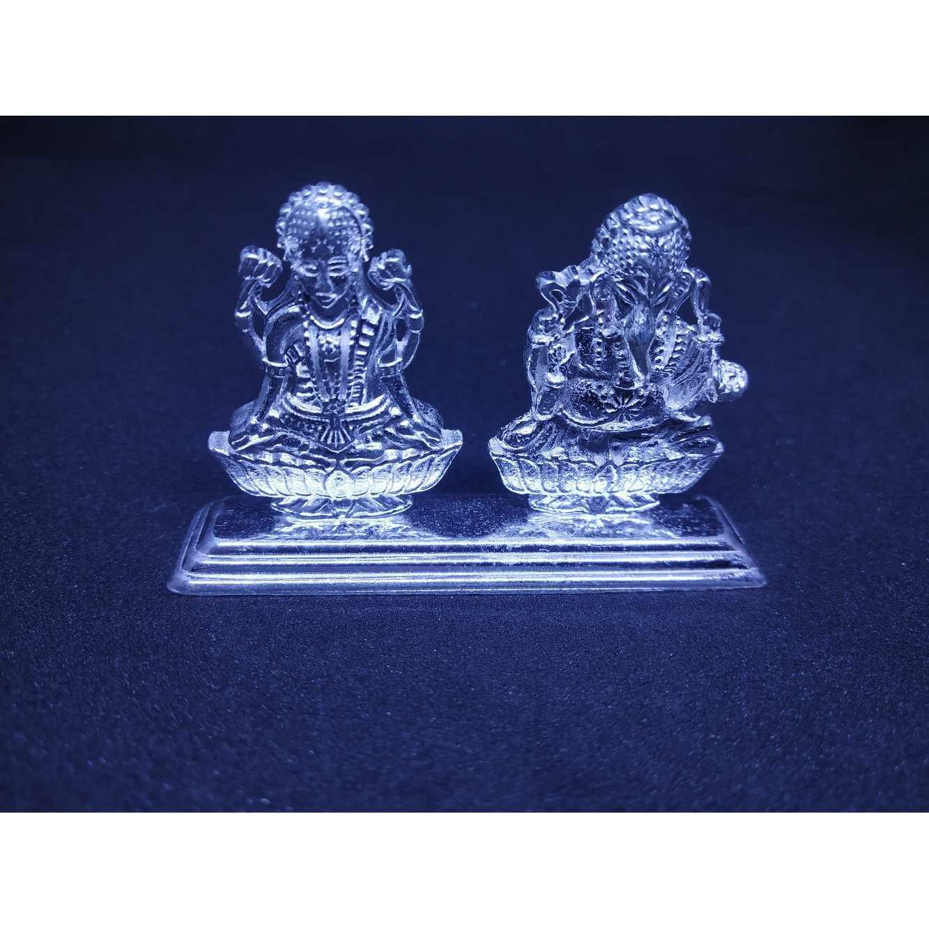 Small Laxmi Ganesh Dabal Palish Vibrate Casting Murti(Bhagvan,God)