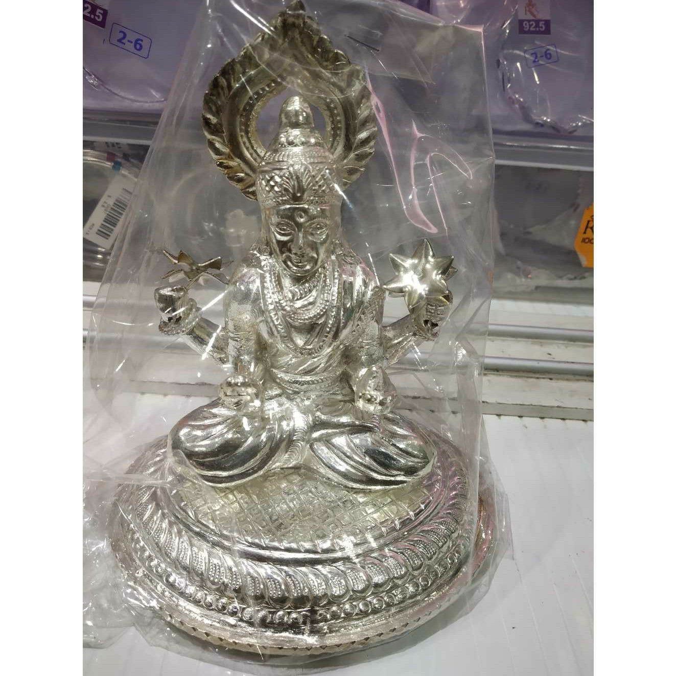 Handmade Hollow Cholel Nakshi Betha(Sitting) Laxmiji Murti(Bhagvan,God,Idols)